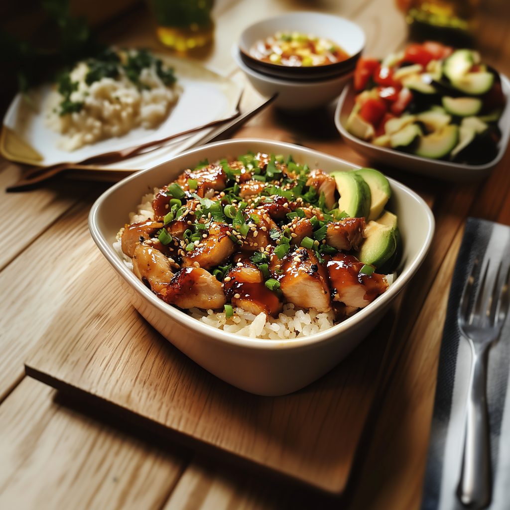 Sticky Chicken Rice Bowls Sugar Savor